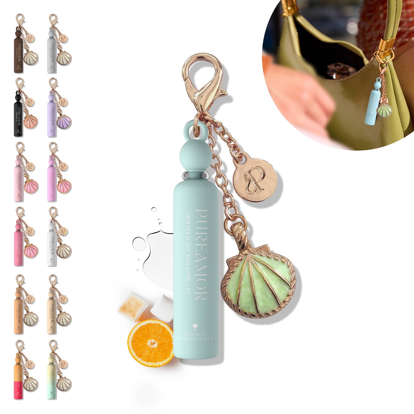 Moonlight Mellow Pheromone Perfume Oil Keychain - 2ml Mini