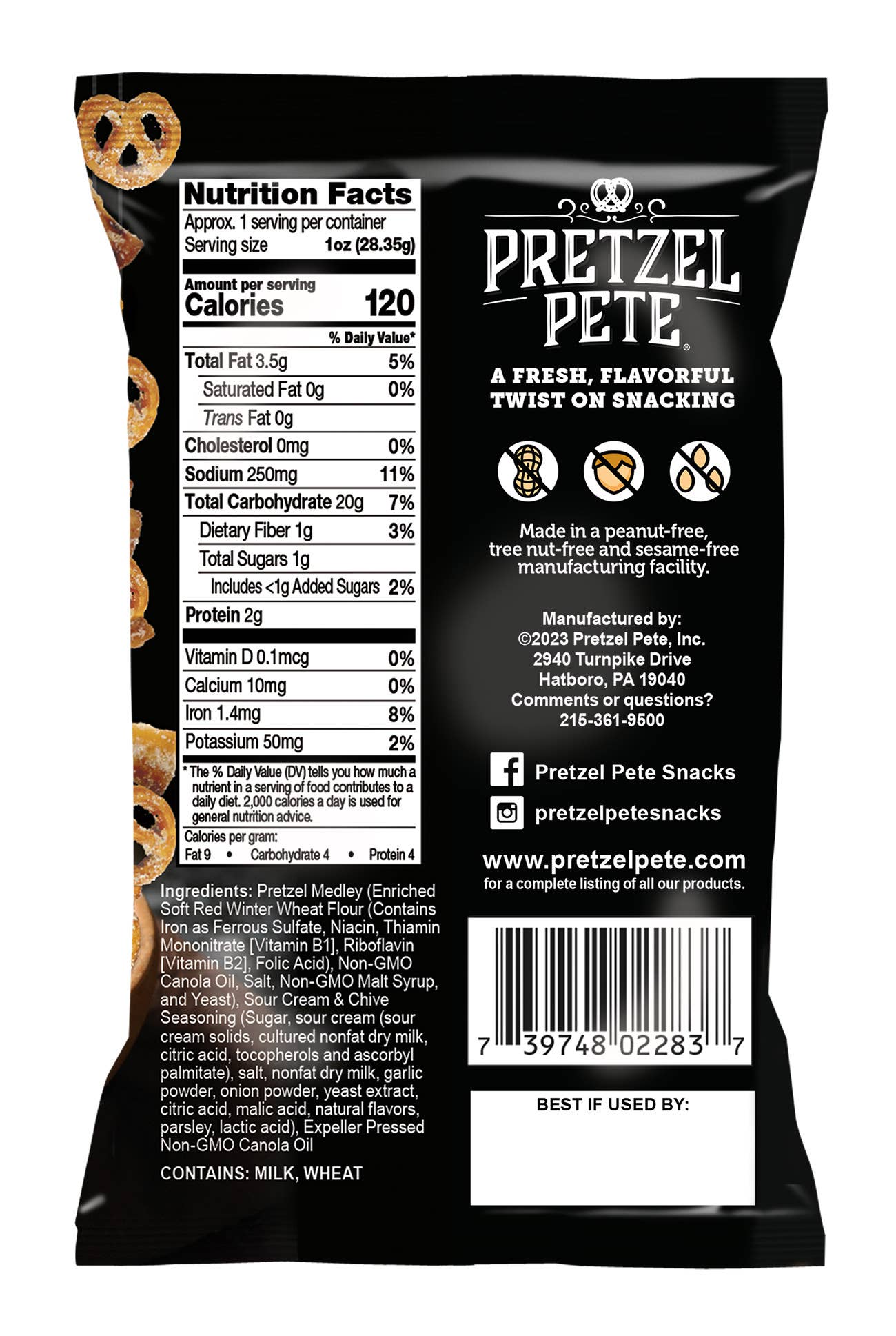 Sour Cream & Chive Pretzel Medley 1.0 oz