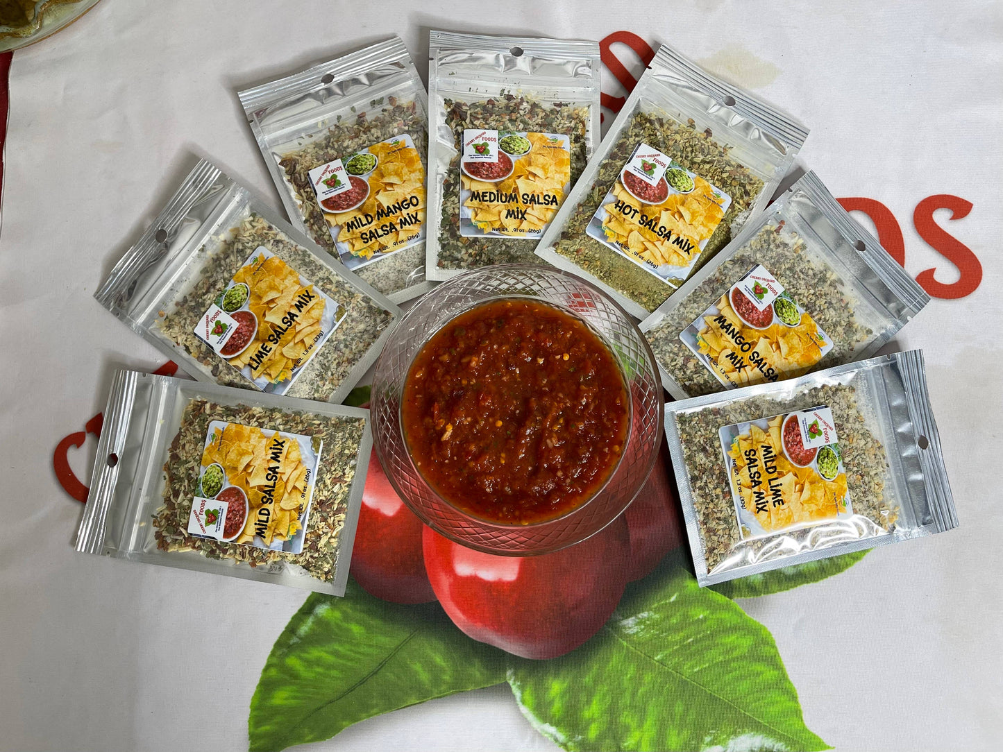 Cherry Orchard Foods Premium Packaging Salsa Mixes