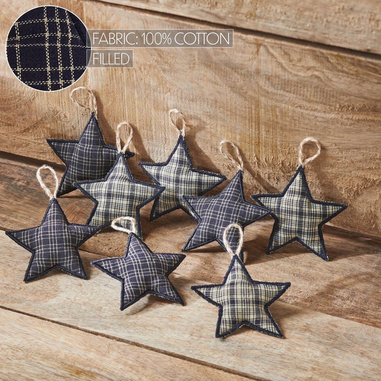 My Country Star Ornament Bowl Filler Set of 8 3.5x3.5