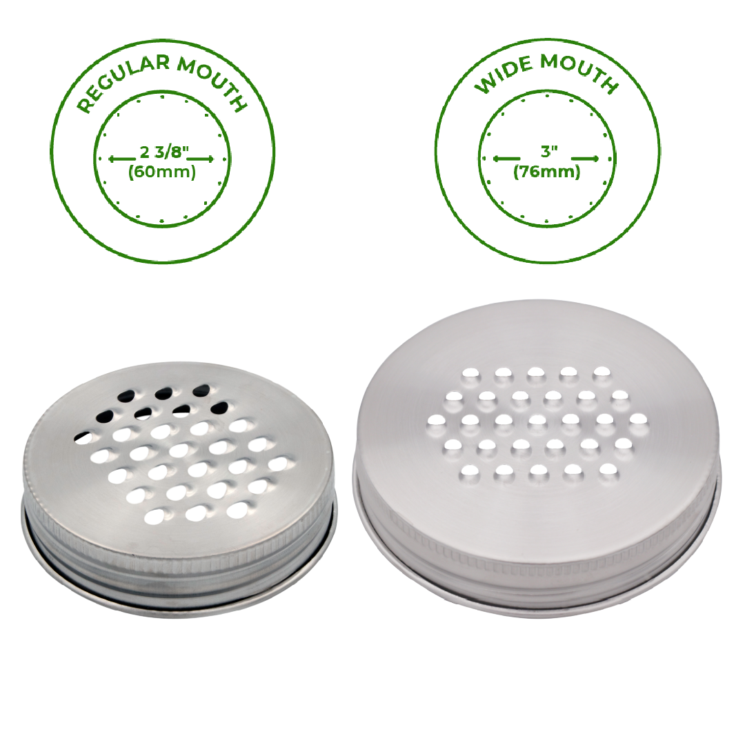 Grater / Shredder Lid for Mason Jars BIG AND SMALL