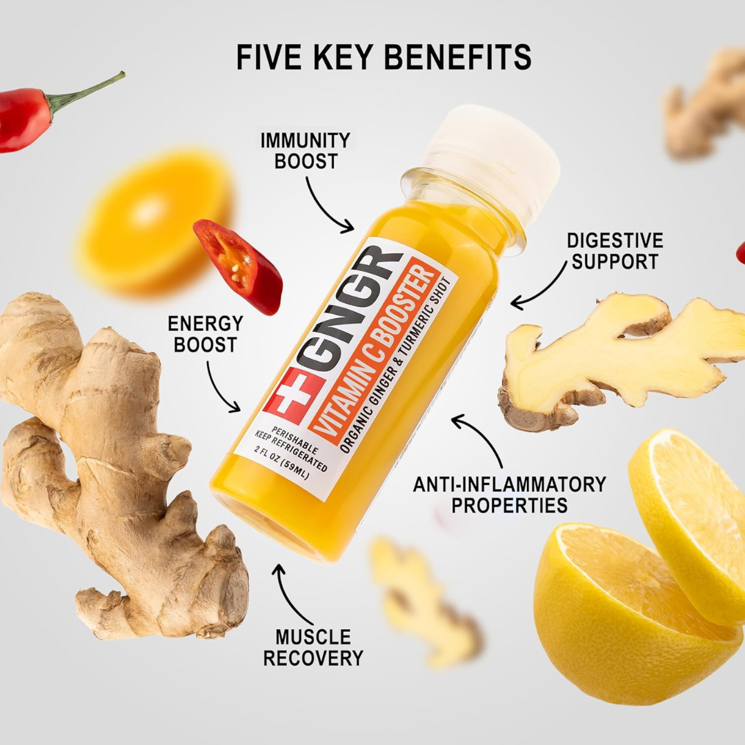 Vitamin C Booster Shot: Ginger Shot with Antioxidants