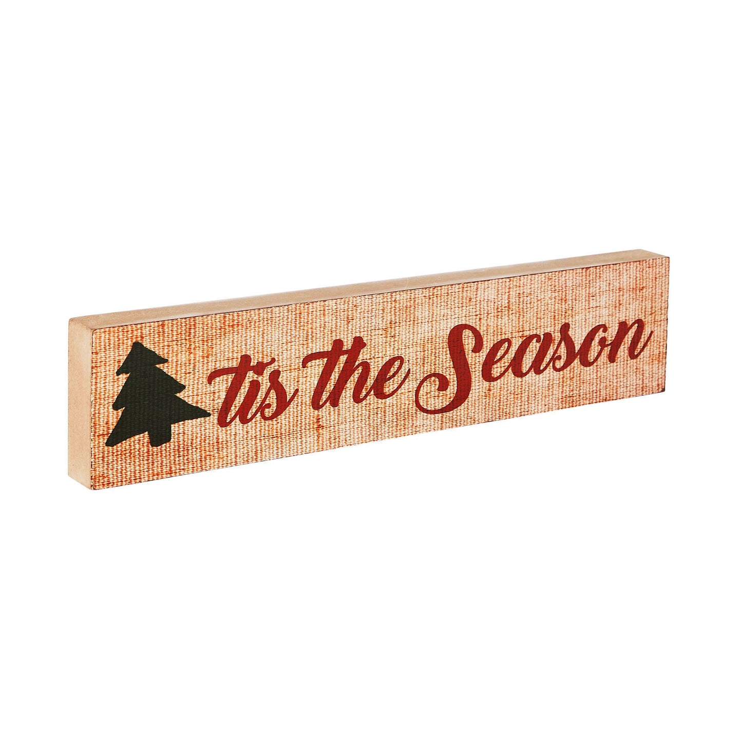 Tis The Season Block Sign 3x13