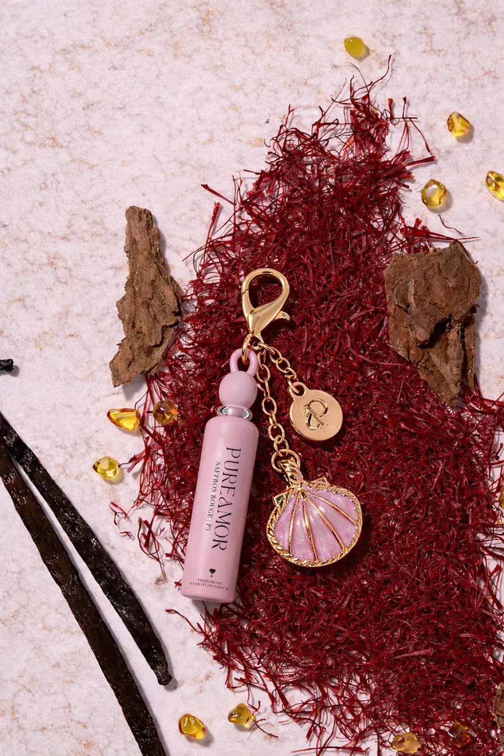 Saffron Rouge Pheromone Perfume Oil Keychain - 2ml Mini
