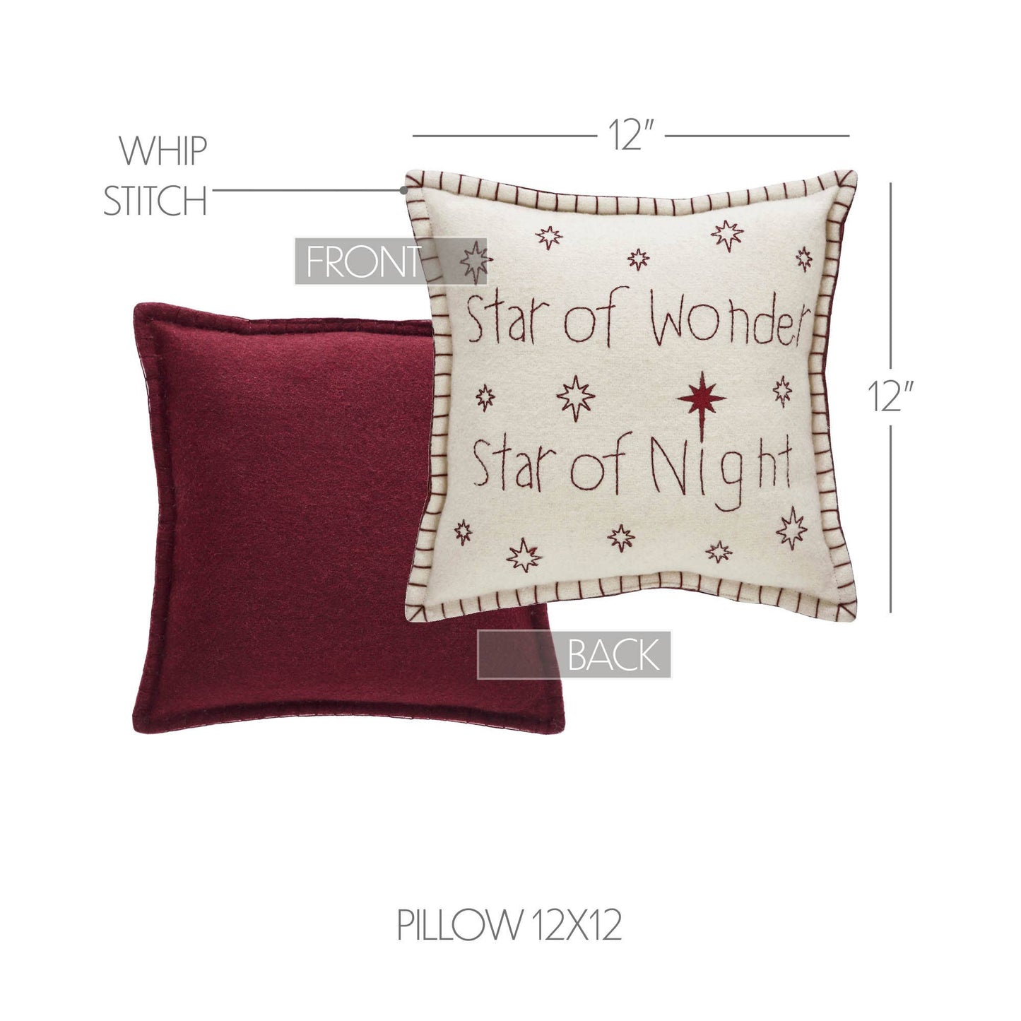 Star of Wonder Pillow 12x12