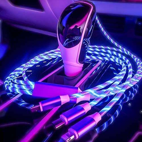 All in One - Flowing current light up cable: Multi-Colored