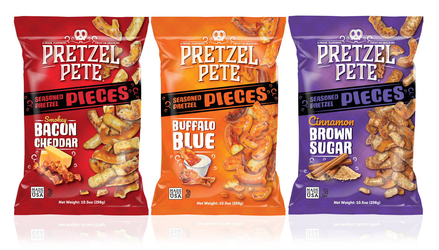 Smokey Bacon Cheddar Pretzel Pieces 9oz