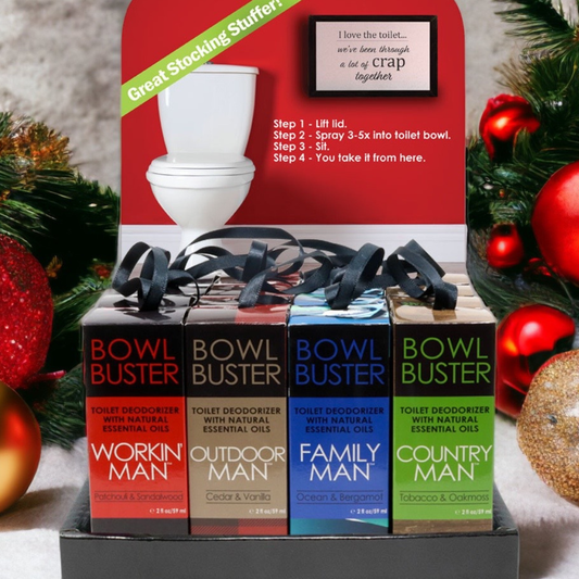 BEST SELLER! Men's Bowl Buster Toilet Spray | FREE displayer