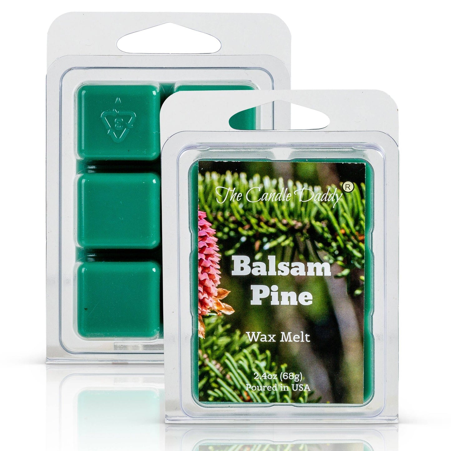 Balsam Pine Christmas Scented Wax Melt Cubes - 2 oz: 1 Pack of Wax Melts