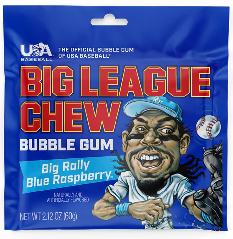 Nostalgic “Rally Blue Raspberry 🌊” Big League Chew Est.1980