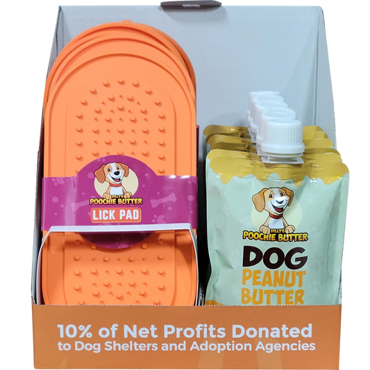 6 Dog Squeeze Packs + 6 Lick Mats