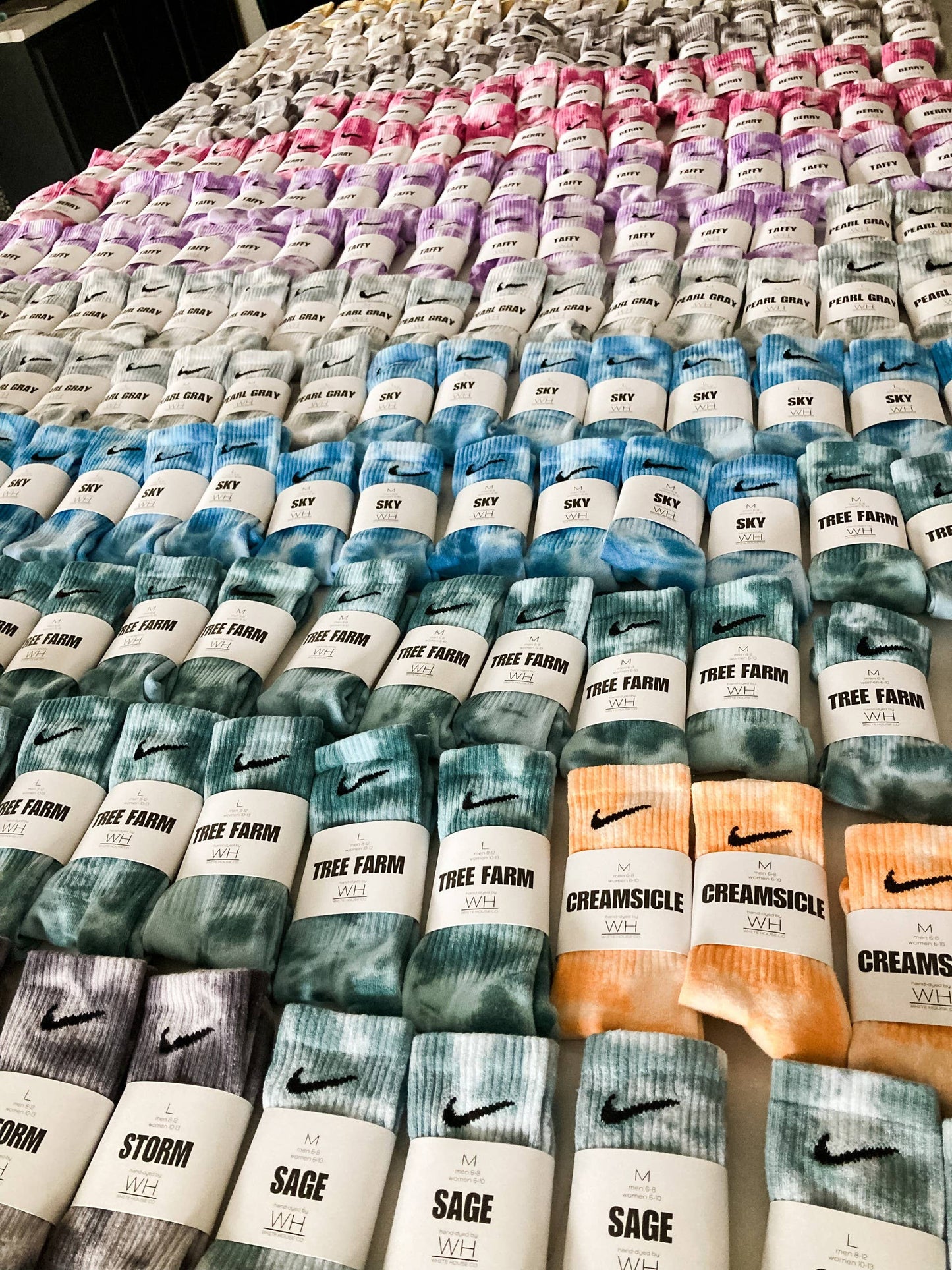 Tie Dye Crew Socks