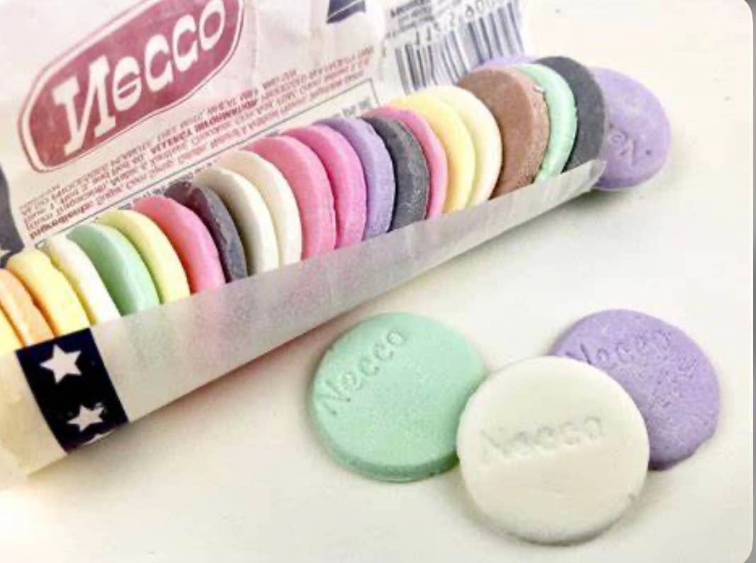 Nostalgic 1847 Original NECCO Candy Wafers 24ct Display Box