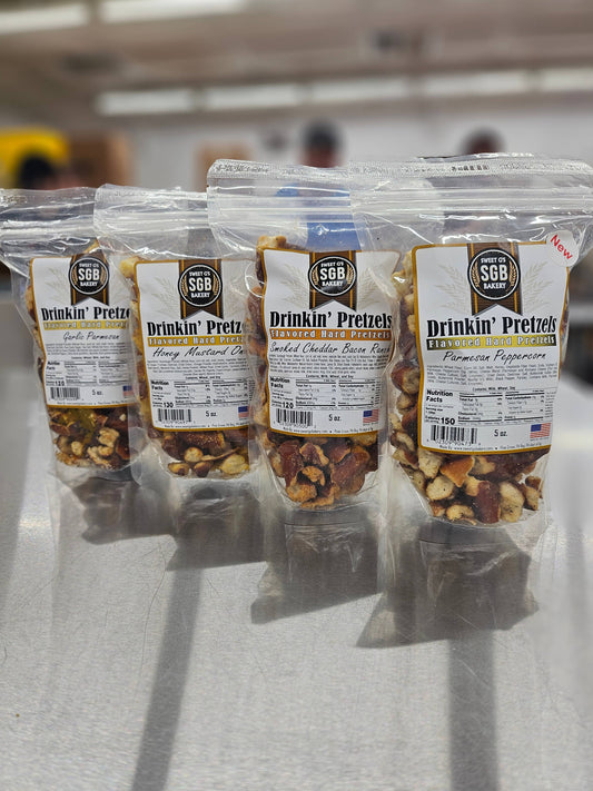 Assortment #B Flavored Hard Pretzels (60 - 5oz Bags)
