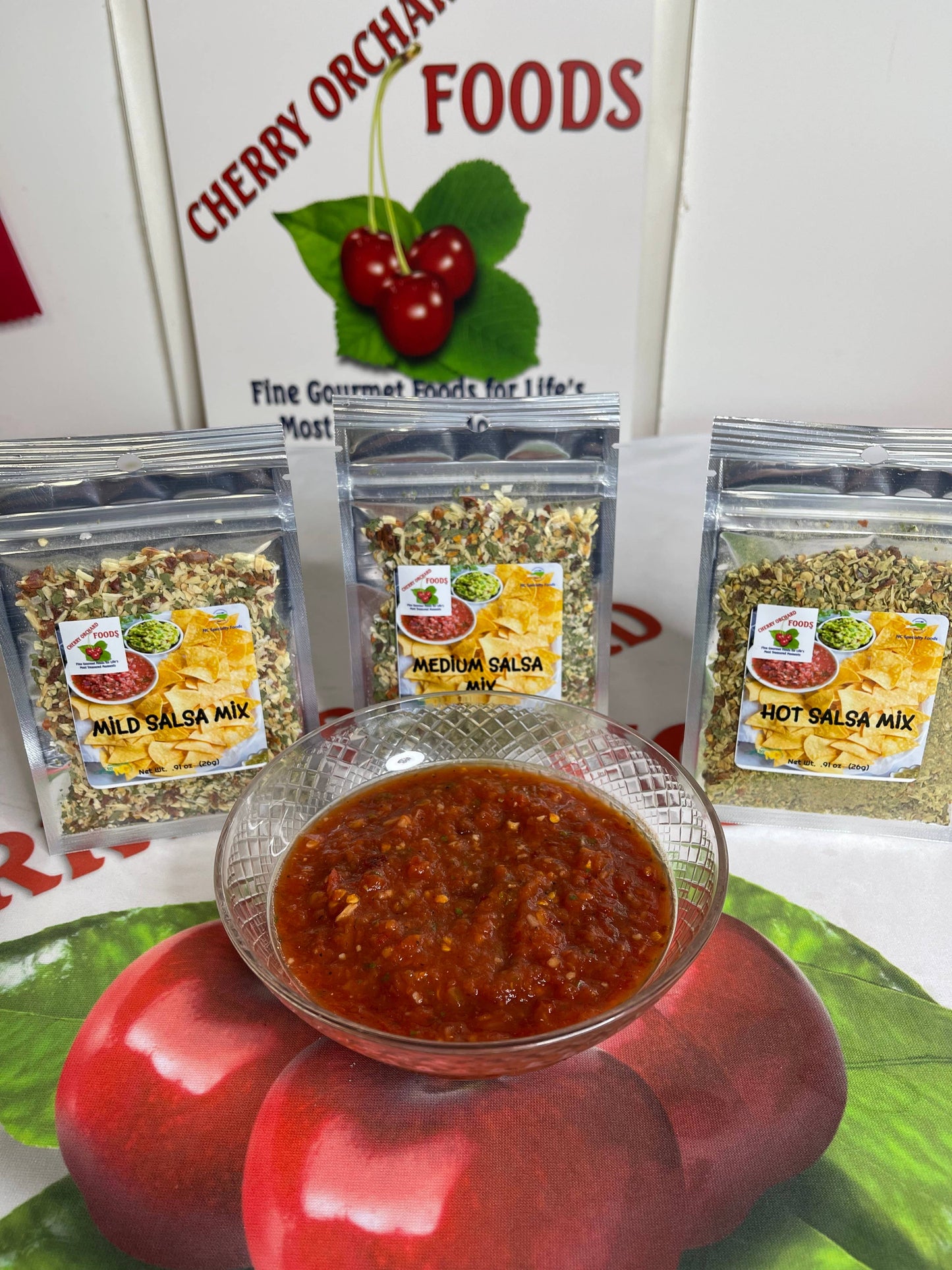 Cherry Orchard Foods Premium Packaging Salsa Mixes