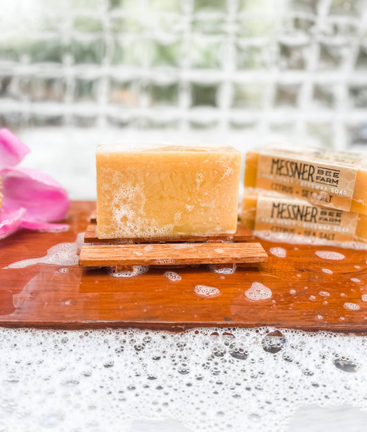 Citrus Sea Salt Soap - Made with Raw Honey and Beeswax