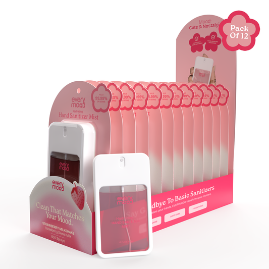 EveryMood | 12pk | Hand Sanitizer Mist | Strawberry