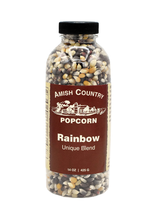 14oz Bottle of Rainbow Popcorn