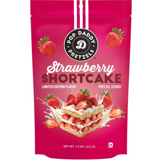 Pop Daddy Strawberry Shortcake Seasoned Pretzels