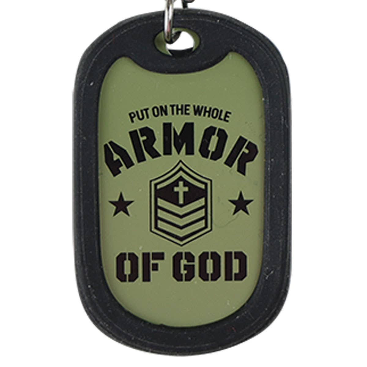 Faith Gear Dogtag Necklace Armor Of God: Green