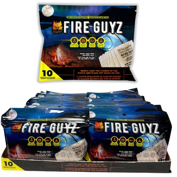 Fire Guyz - 24PC Display Of 10Pack Paraffin Wax Fire Starter