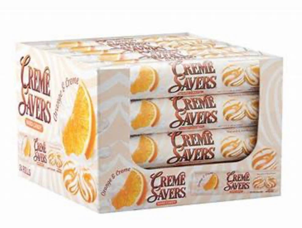 Nostalgic Orange 🍊 Cream Saver Retro Roll 24ct Display
Box