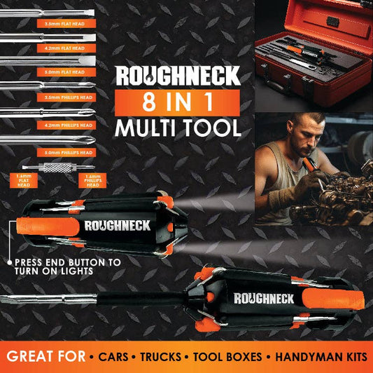 Roughneck Multi-Tool 8-In-1 with Lights -