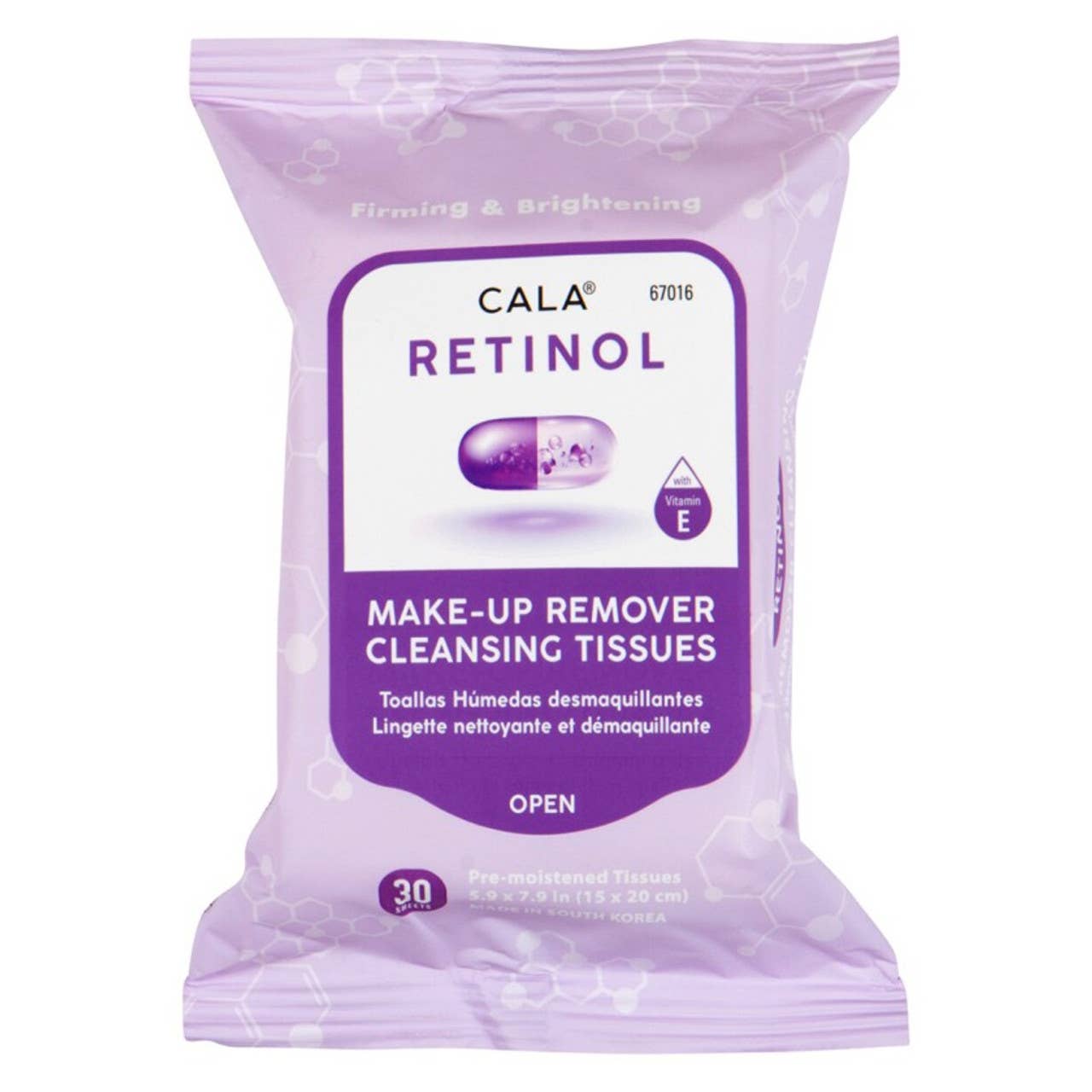 Cala Makeup Remover Wipes Tissue Cleanser: Aloe Vera