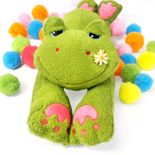 Green Frog Plush Sleeping Pillow (39" / 100 cm)