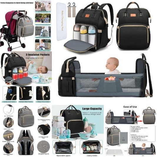 Premium DeBug Baby Diaper Bag - Large Capacity - Colors Vary