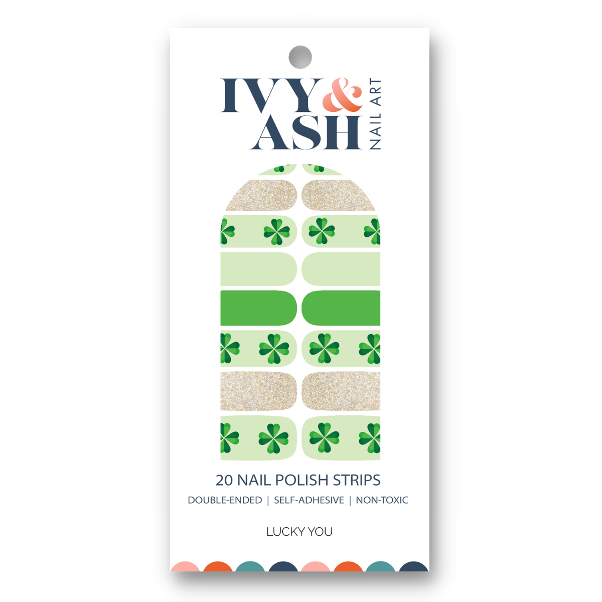 Lucky You | St. Patrick's Day Shamrock Nail Polish Wraps