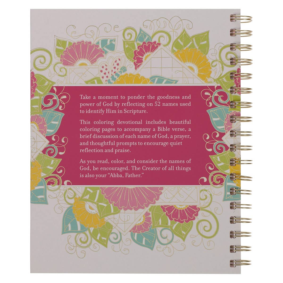 Coloring Devotional Names of God Wirebound