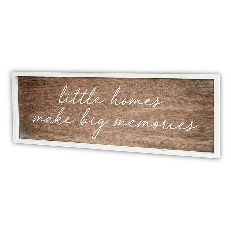 Dark Wood Sign-Little Homes