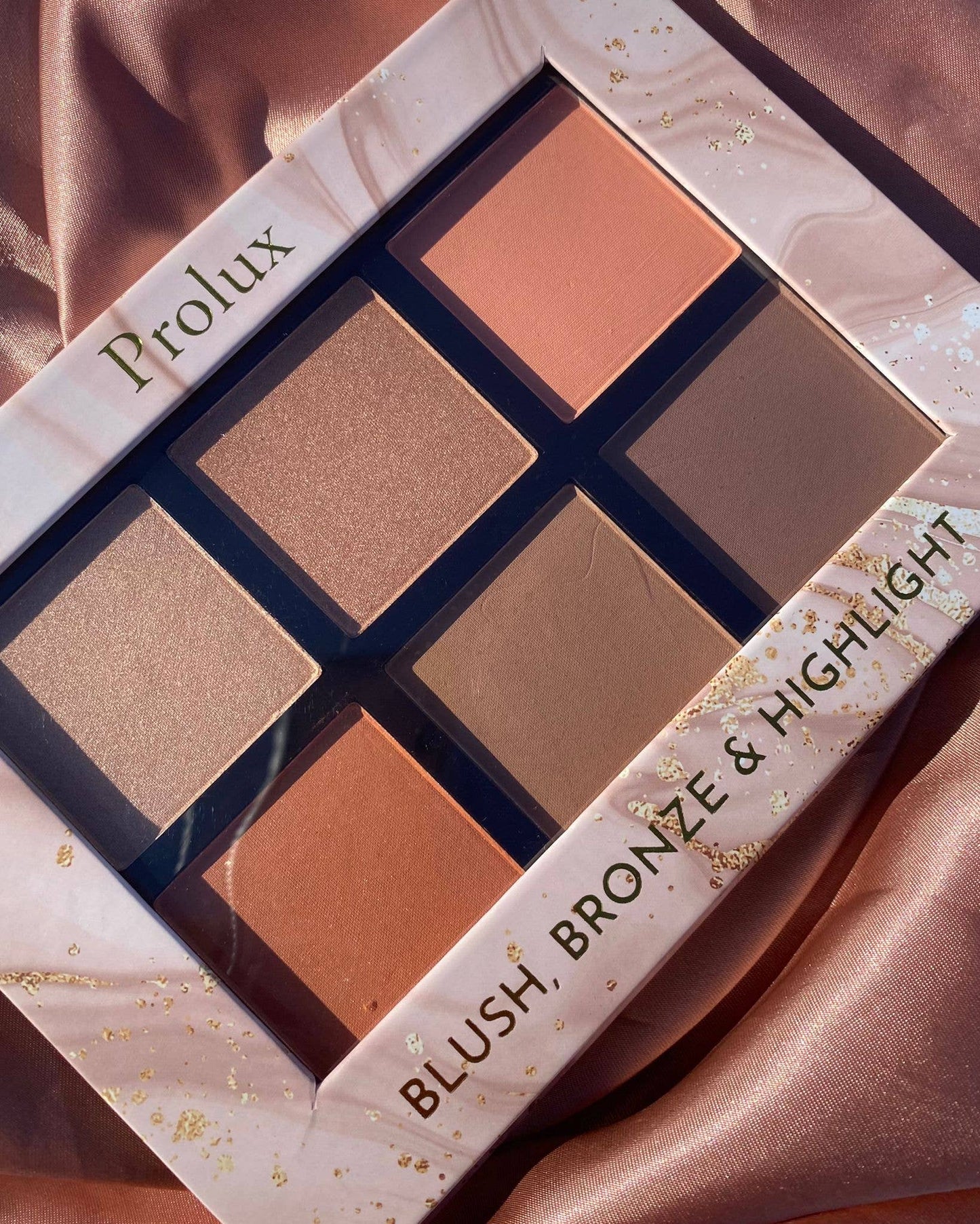 Blush Bronze & Highlight Palette For Contour & Glow