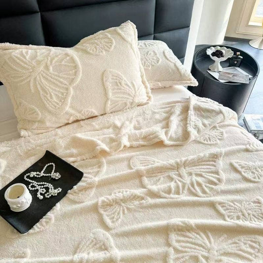 3D Butterfly Flannel Blanket, Queen Size (60" x 80" / 152 x 203 cm)