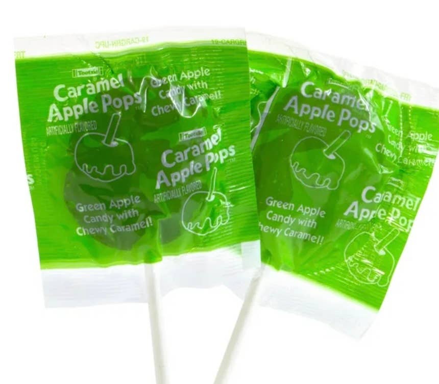 Lollipop Tootsie Roll Caramel Apple 🍏 🍏  Display Box 48CT