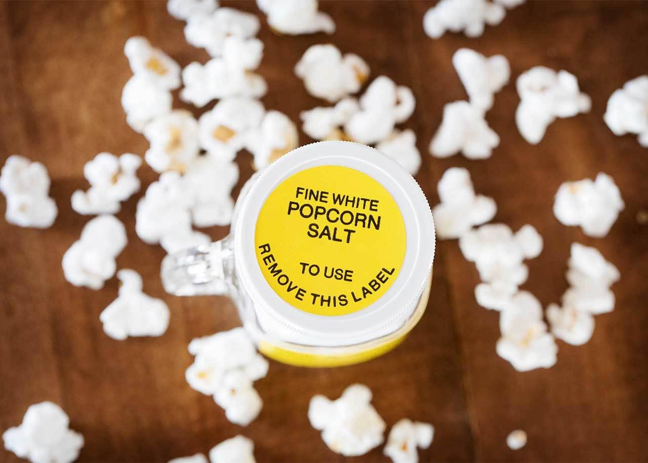 4.5 oz. Bottle of Fine White Popcorn Salt