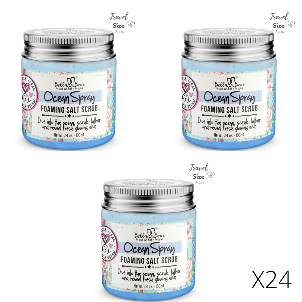 Ocean Spray Salt Body Scrub | Exfoliator | Travel Mini 3.4oz