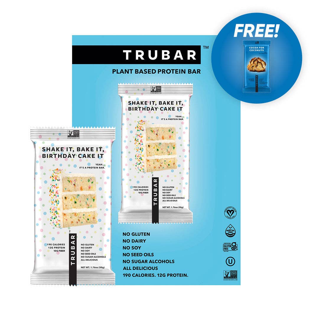 🍰🎈 NEW! Shake It, Bake It, Birthday Cake It + FREE TRUBAR