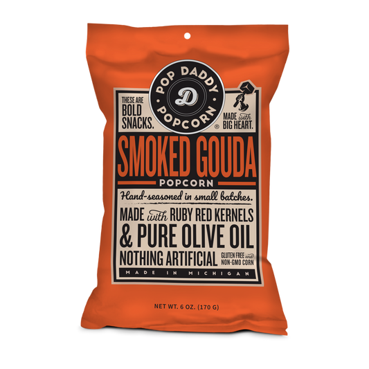 Pop Daddy – Smoked Gouda Flavored Popcorn 6.0oz