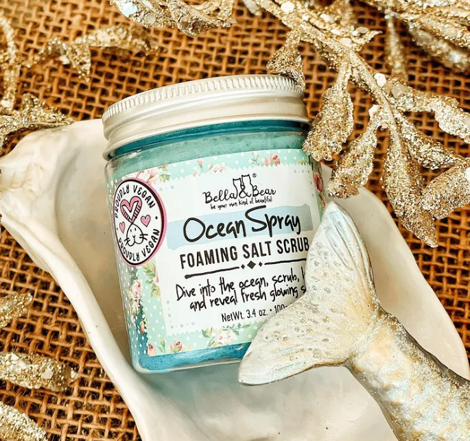 Ocean Spray Salt Body Scrub | Exfoliator | Travel Mini 3.4oz