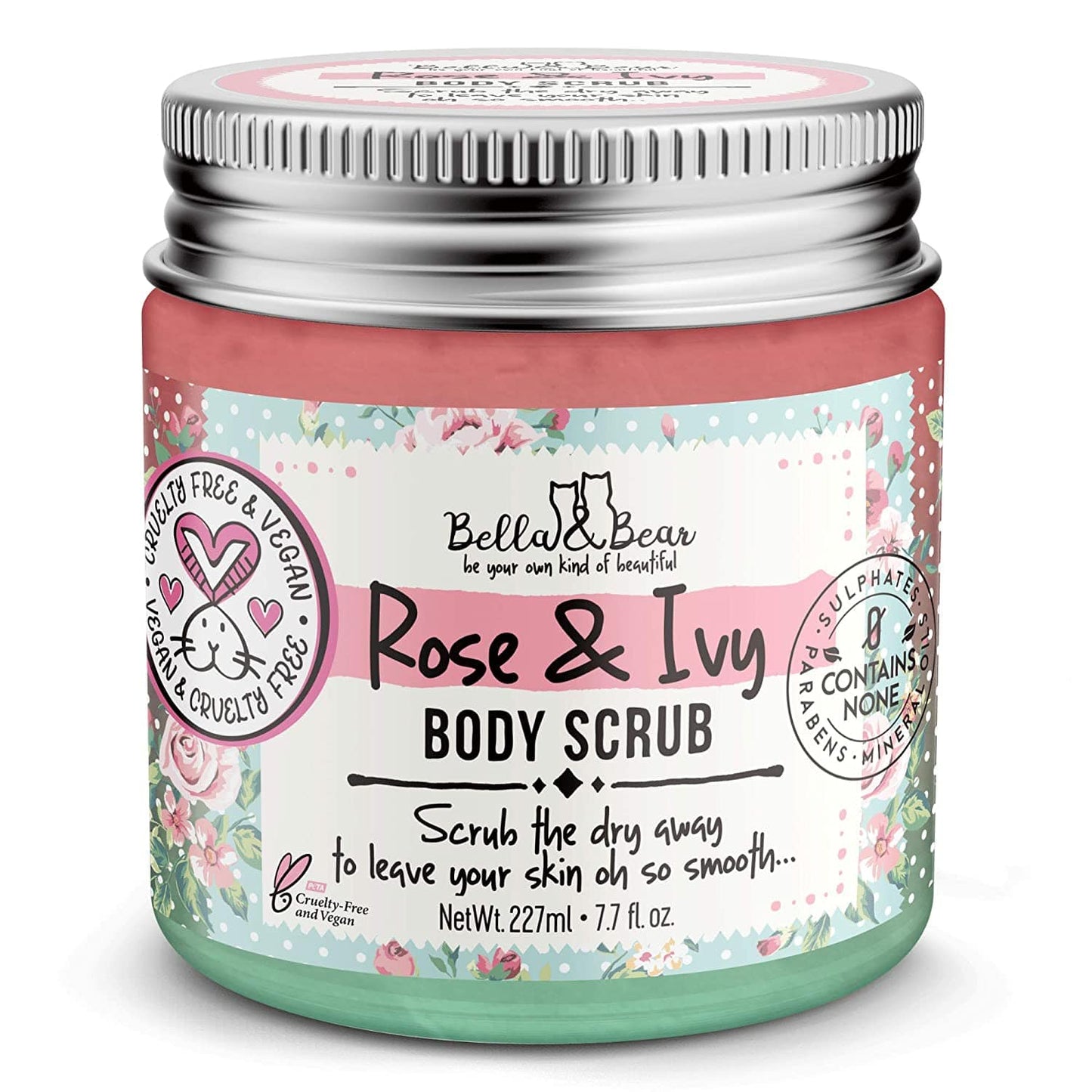 Rose & Ivy Body Scrub Exfoliator & Body Wash & Moisturizer