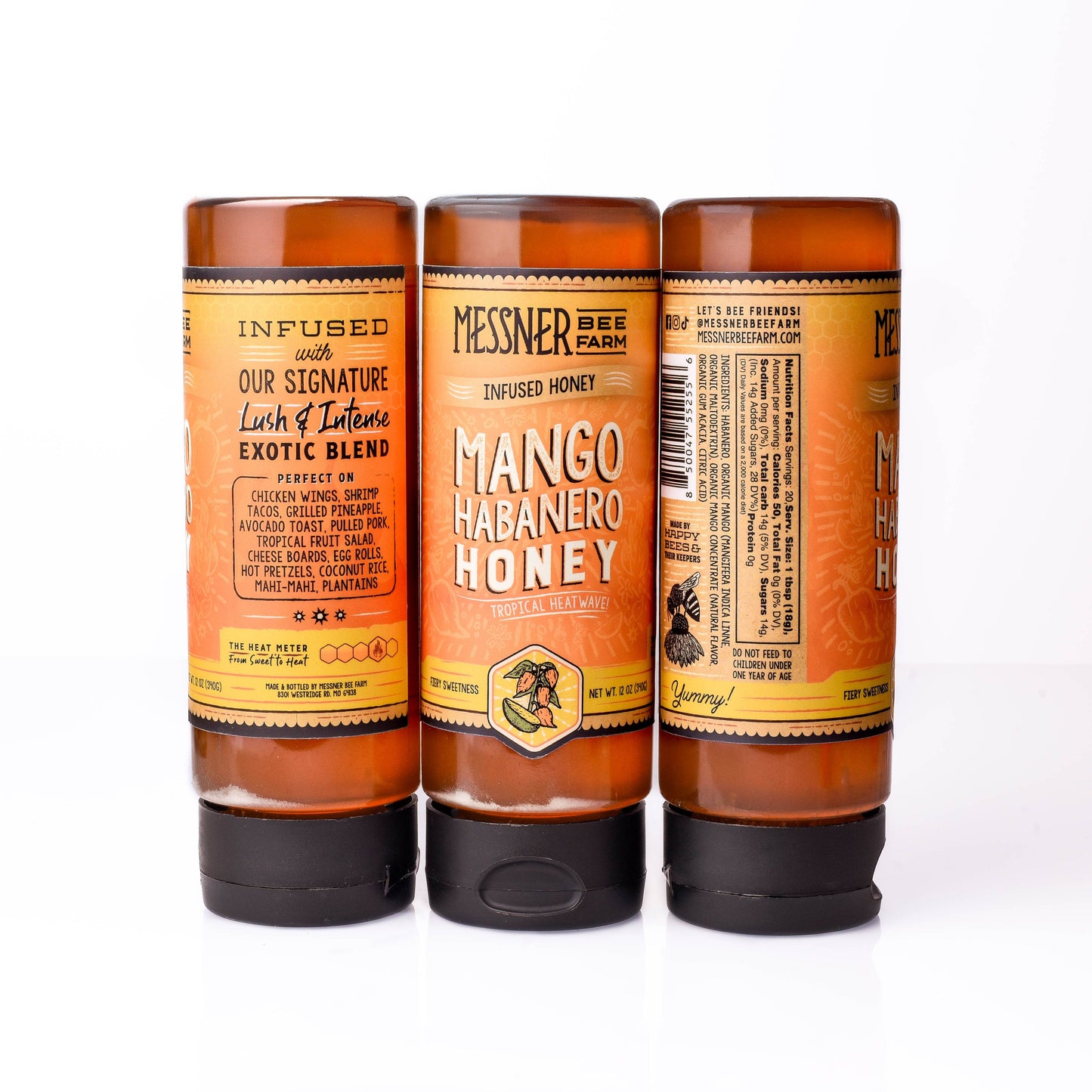 Mango Habanero - Infused Honey / Tropical & Spicy / 12oz