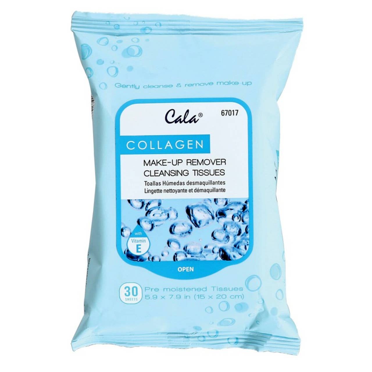 Cala Makeup Remover Wipes Tissue Cleanser: Green Tea