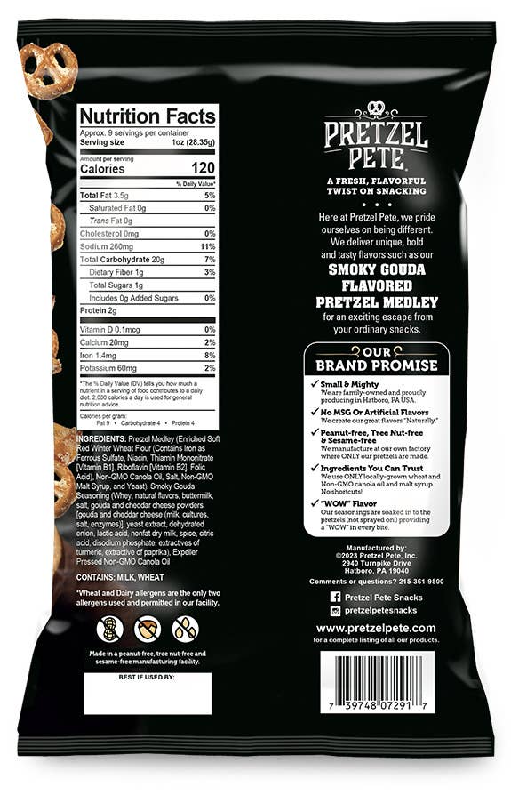 Smoky Gouda Pretzel Medley 9.5 oz