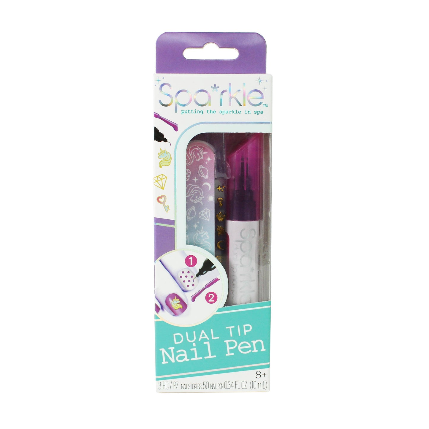 Spa*rkle Dual-Tip Nail Pens PDQ asst.