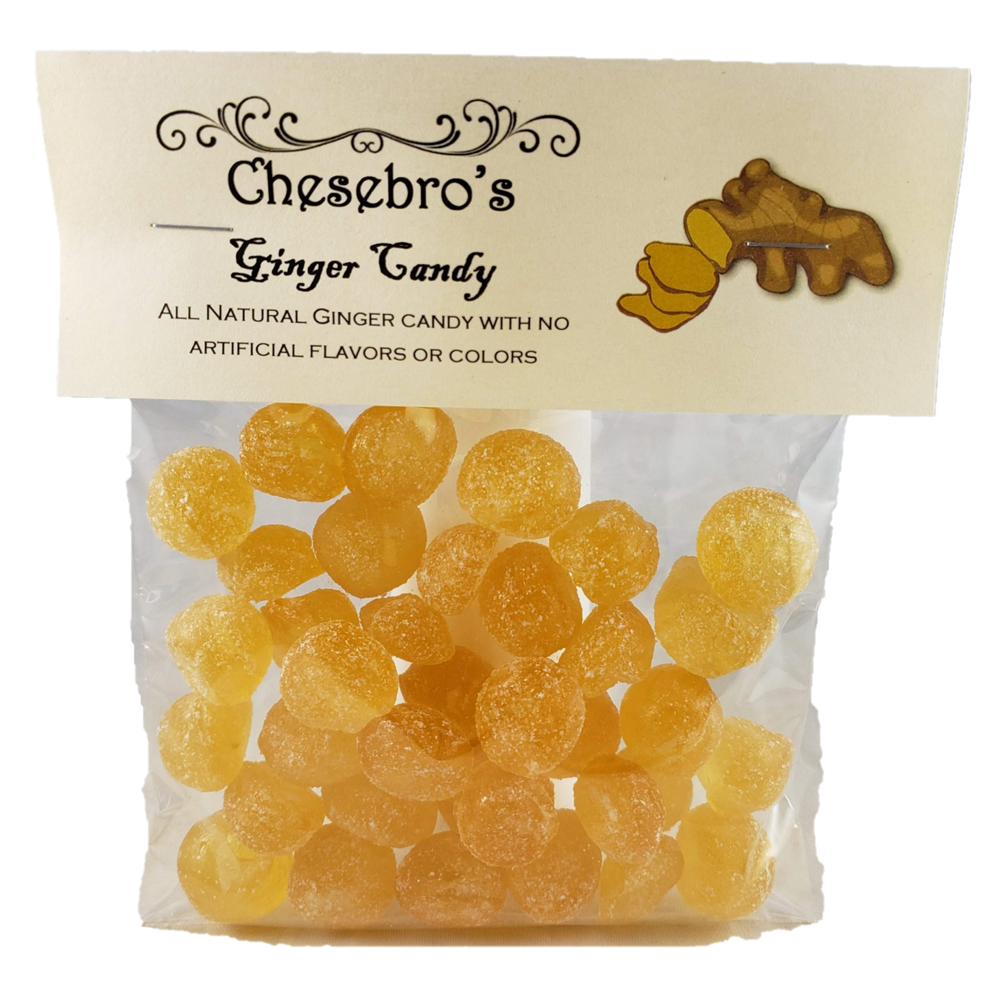 Ginger Hard Candy Drops, 4.5 oz.