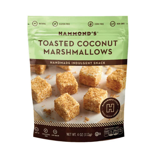 Handmade All-Natural Marshmallows - Toasted Coconut -4oz Bag