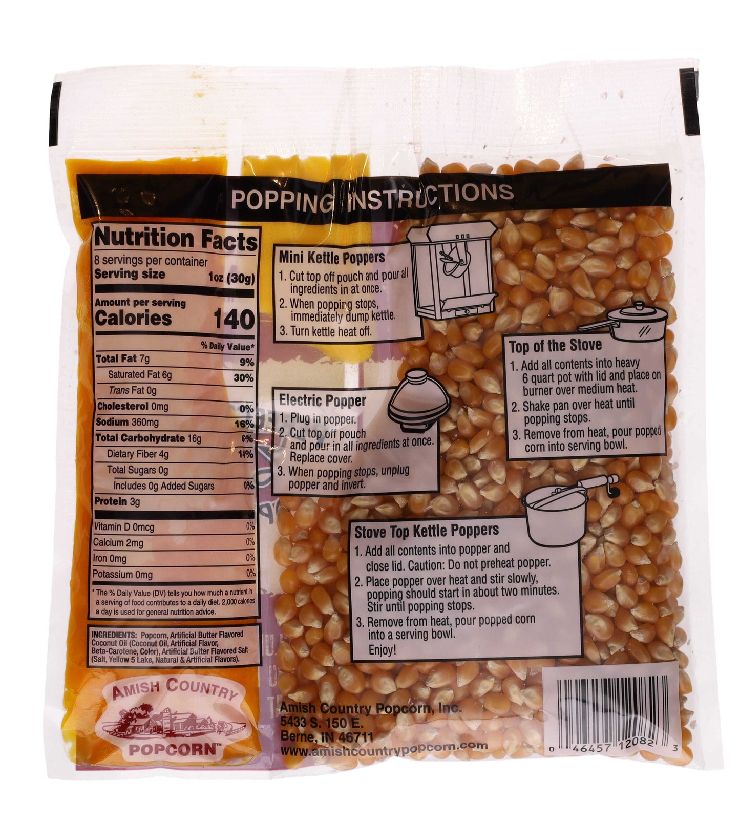 10.75oz Tri-Pack of Yellow Popcorn