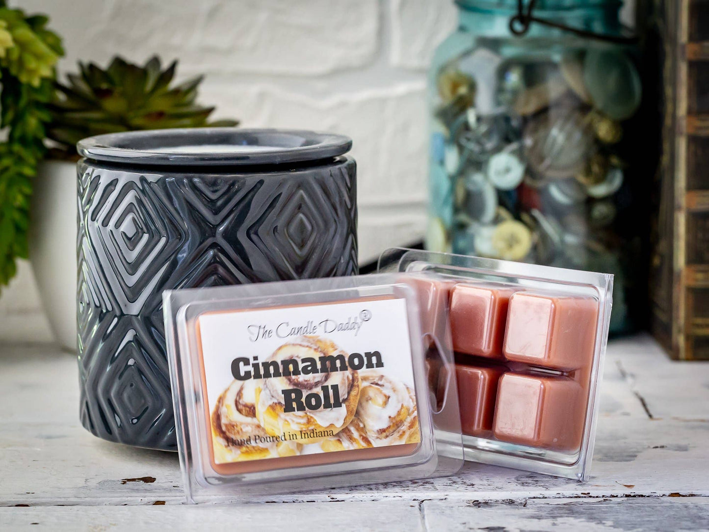 Cinnamon Rolls Scented Wax Melts - 2 oz 6 Cubes: 1 Pack of Wax Melts